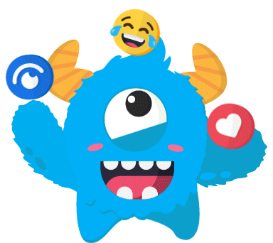 Juggle Blue Monster Sticker - Juggle Blue Monster Cute Monster Stickers