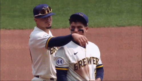 Luis Urias Willy Adames GIF - Luis Urias Willy Adames Brewers