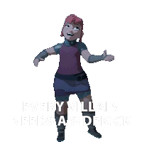Every Villain Needs A Sidekick Nimona Sticker - Every Villain Needs A Sidekick Nimona Chloë Grace Moretz Stickers