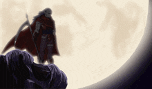 a drawing of a man with a scythe and the words " the black wind howls " below him
