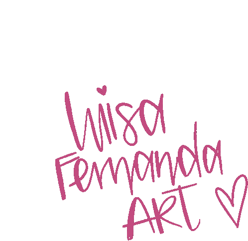 Luisa Fernanda Art Sticker - Luisa Fernanda Art Heart Stickers