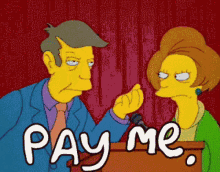 The Simpsons Pay Me GIF - The Simpsons Pay Me Mic GIFs