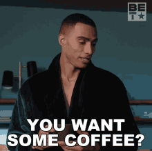 You Want Some Coffee Tom Brooks GIF - You Want Some Coffee Tom Brooks Bruh Show GIFs