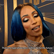 Sasha Banks Thats The Type Of Woman GIF - Sasha Banks Thats The Type Of Woman I Wanna Be For The Future GIFs
