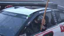 Out From The Car Nascar GIF