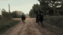 Riding Horses Tribes Of Europa GIF - Riding Horses Tribes Of Europa Strolling With Horses GIFs