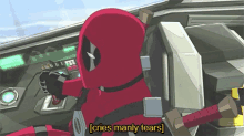Deadpool Pilot GIF - Deadpool Pilot Cry GIFs