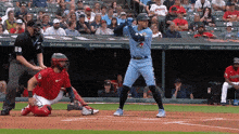 Toronto Blue Jays George Springer GIF - Toronto Blue Jays George Springer Baseball Hit GIFs