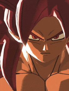 a close up of a person 's face with red hair