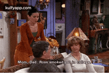Mom, Dad. Ross Smoked Pot In College..Gif GIF - Mom Dad. Ross Smoked Pot In College. Person GIFs
