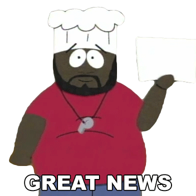 Great News Chef Sticker - Great News Chef South Park Stickers