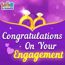 a congratulations on your engagement greeting card