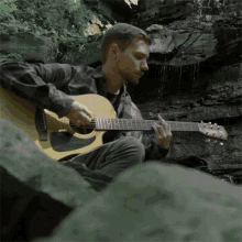 Playing Guitar Collin Hanes GIF - Playing Guitar Collin Hanes Get The Need Song GIFs