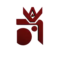 a 3d rendering of the letter f and a with a crown on top