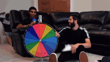 Throw Hands Up Laughing GIF - Throw Hands Up Laughing Spin The Wheel GIFs