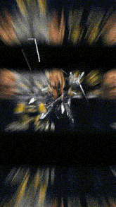 a blurred image of a person 's face with a black background