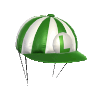 Luigi Golf Cap Glider Sticker - Luigi Golf Cap Golf Cap Luigi Stickers