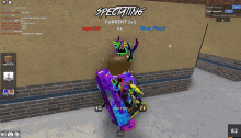 a screenshot of a video game with the words spectating current 1v1
