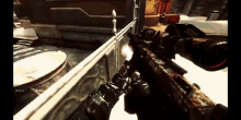 a person holding a rifle in a video game with a username that starts with the letter t.