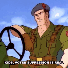 Kids Voter Suppression Is Real Knowing Is Half The Battle GIF - Kids Voter Suppression Is Real Knowing Is Half The Battle Veterans Day GIFs