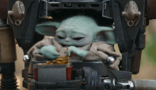 Grogu Baby Yoda GIF - Grogu Baby Yoda Eat GIFs