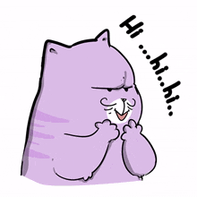 cat cute animal purple happy