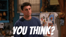 You Think Joey GIF - You Think Joey Joey Tribbiani GIFs