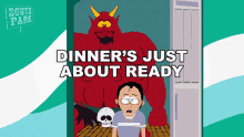 dinners just about ready satan chris south park s4e10