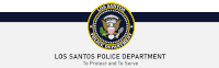 a logo for the los santos police department is displayed