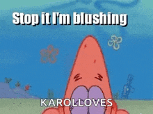 Blushing Spongebob GIF - Blushing Spongebob Patrick Star GIFs