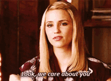 Glee Quinn Fabray GIF - Glee Quinn Fabray Look We Care About You GIFs