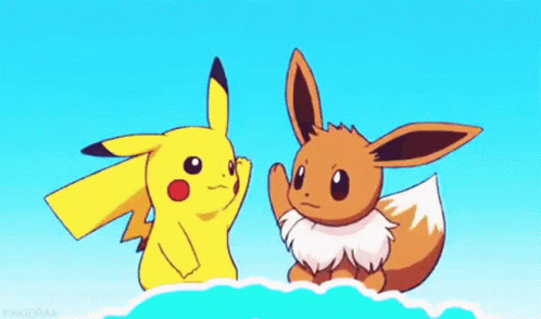Eevee Pikachu GIF - Eevee Pikachu Hi GIFs