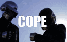 Daft Punk Cope GIF - Daft Punk Cope Fist Bump GIFs