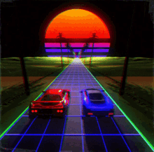 Video Games Red Car GIF - Video Games Red Car Blue Car GIFs