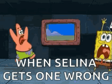 When Selina Gets One Wrong Spongebob GIF - When Selina Gets One Wrong Spongebob Patrick GIFs
