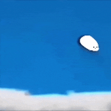 a blue background with a white arrow pointing to the left