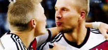 Beinahe Kuss - Lukas Podolski GIF