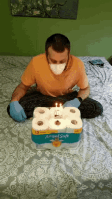 Happy Birthday Tissue Paper GIF - Happy Birthday Tissue Paper Blow Candle GIFs