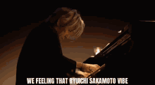 Ryuichi Sakamoto Piano GIF - Ryuichi Sakamoto Piano Pianist GIFs