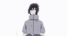naruto and sasuke are standing next to each other in a cartoon .