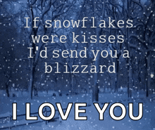 If Snowflakes Were Kisses Id Send You A Blizzard GIF - If Snowflakes Were Kisses Id Send You A Blizzard Ollie Kisses GIFs