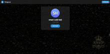 a computer screen with a crown on it and the words smart code hub at the top