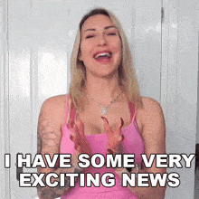 I Have Some Very Exciting News Tracy Kiss GIF