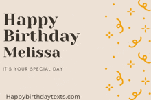 Happy Birthday Melissa GIF - Happy Birthday Melissa GIFs
