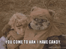 Ewok I Have Candy GIF