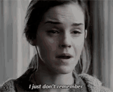 Emma Watson Dont Remember GIF - Emma Watson Dont Remember Remember GIFs
