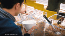 Getting Cereals Max GIF - Getting Cereals Max Zoeys Extraordinary Playlist GIFs