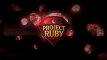 a project ruby logo is surrounded by diamonds