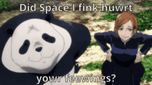 hurt your feelings panda jjk jujutsu kaisen space i think
