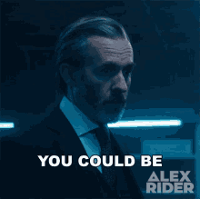 You Could Be Overthinking This Alan Blunt GIF - You Could Be Overthinking This Alan Blunt Alex Rider GIFs